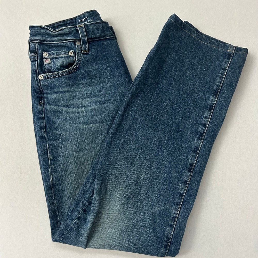 Adriano Goldschmied Jeans Womens 28R Alexxis High Rise Vtg Straight Button Fly‎